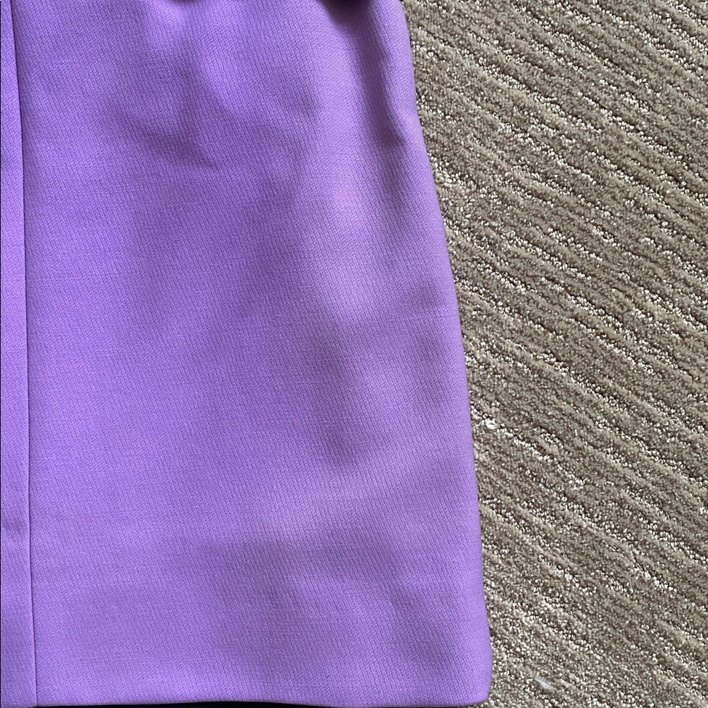 Escada Wool Lilac Purple and Black Sheath Dress - Picture 16 of 17